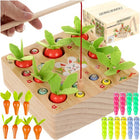 Montessori 2-i-1 Læreleg Carrot Garden til Småbørn – Sjov og Uddannelse