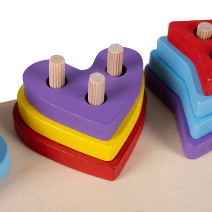 SHAPE SORTER + FISHING GAME – Lær og Leg med Farverige Trælegetøj