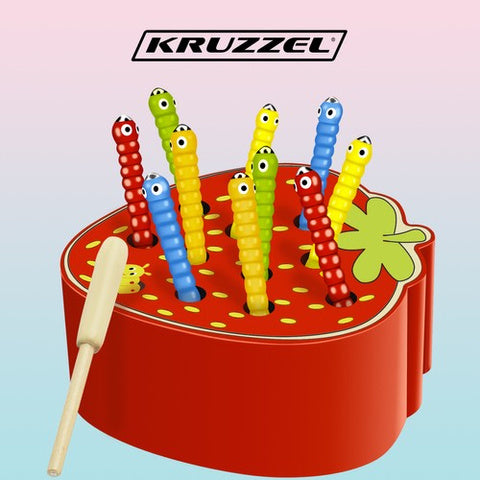 Træspil "Jordbær" – Sjovt og Lærende Spil til Børn