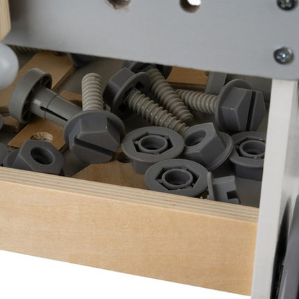 3-i-1 Træværksted med Værktøj til Børn – Perfekt Gaveidé til Små DIY Entusiaster