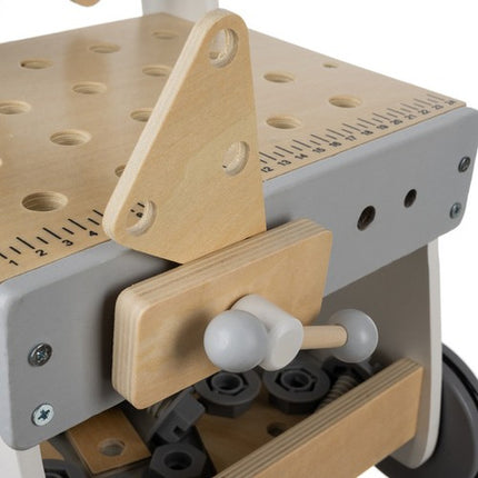 3-i-1 Træværksted med Værktøj til Børn – Perfekt Gaveidé til Små DIY Entusiaster