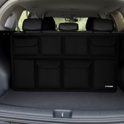 Praktisk bilsæde organizer med 8 lommer og vandafvisende materiale