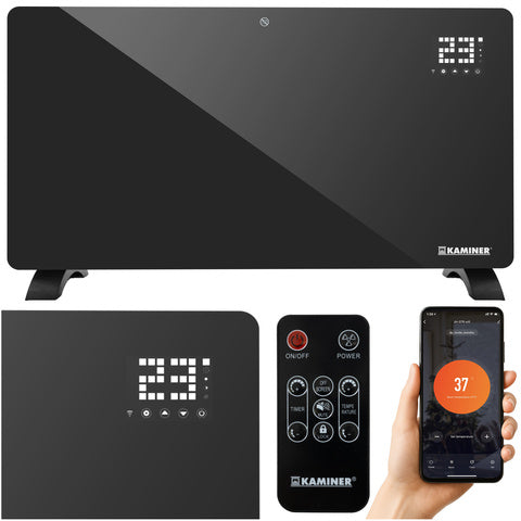 Zelva elektrisk glasvarmer med WiFi kontrol og fjernbetjening