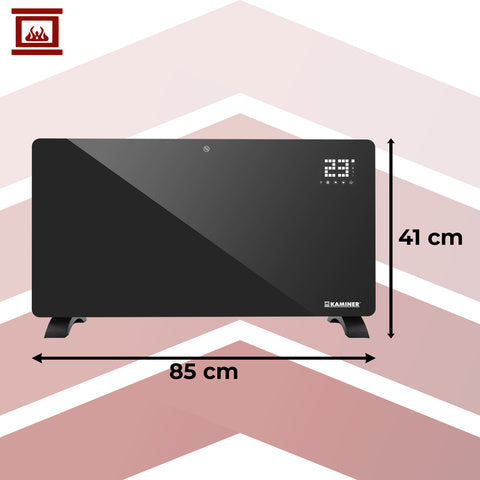 Zelva elektrisk glasvarmer med WiFi kontrol og fjernbetjening