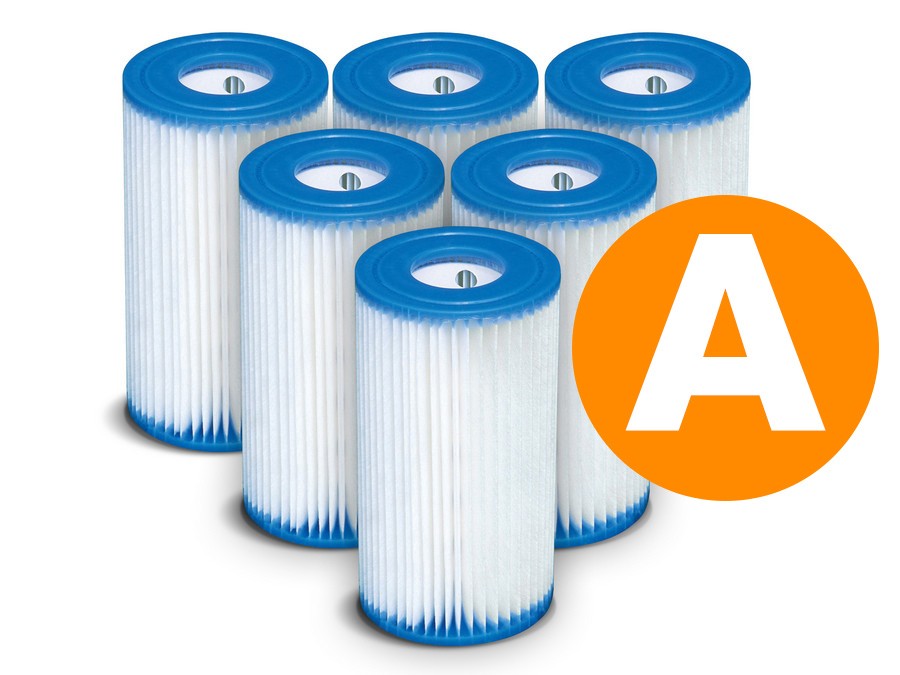 6-pak papirfiltre til pumpe type A - effektivt filter til ren luft og optimal funktion
