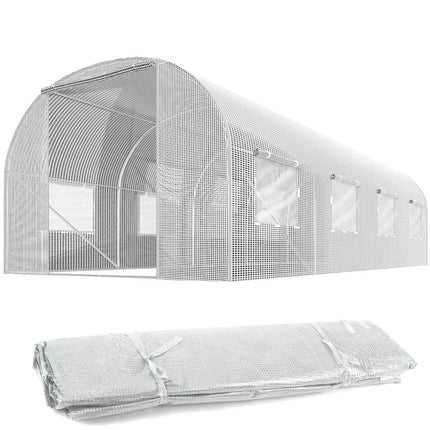Folie til havetunnel 450x300 cm - UV-bestandig, 13,5 m² med myggenet og lynlåsindgang