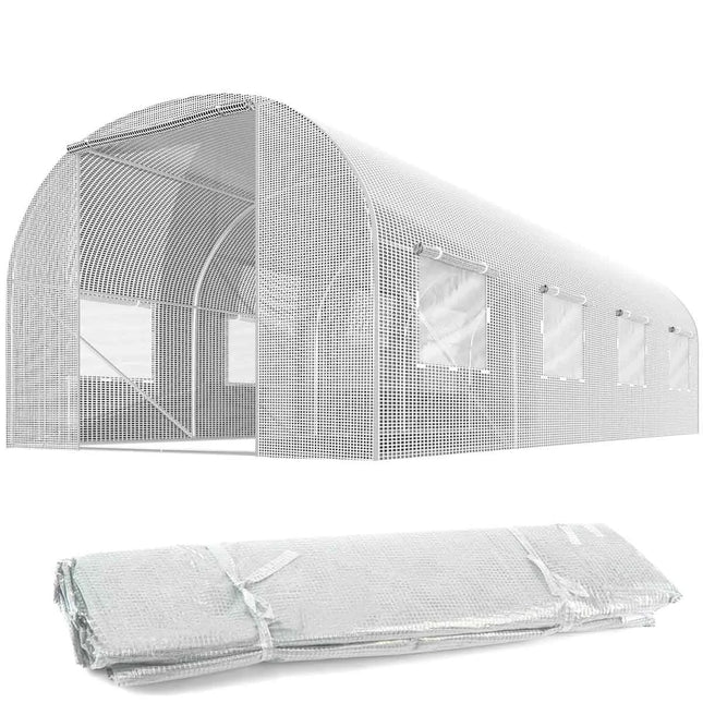 Folie til havetunnel 450x300 cm - UV-bestandig, 13,5 m² med myggenet og lynlåsindgang