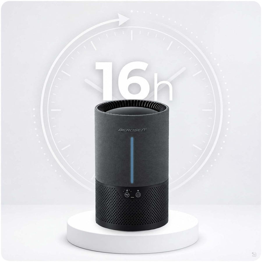 Fordampningsluftfugter 5 l, 350 ml/t til rum op til 35 m² med automatik og nattilstand – sort