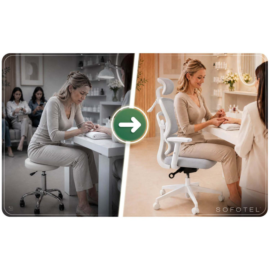 Ergonomisk kontorstol med mesh-ryglæn, vippefunktion og justerbare armlæn, op til 120 kg – grå