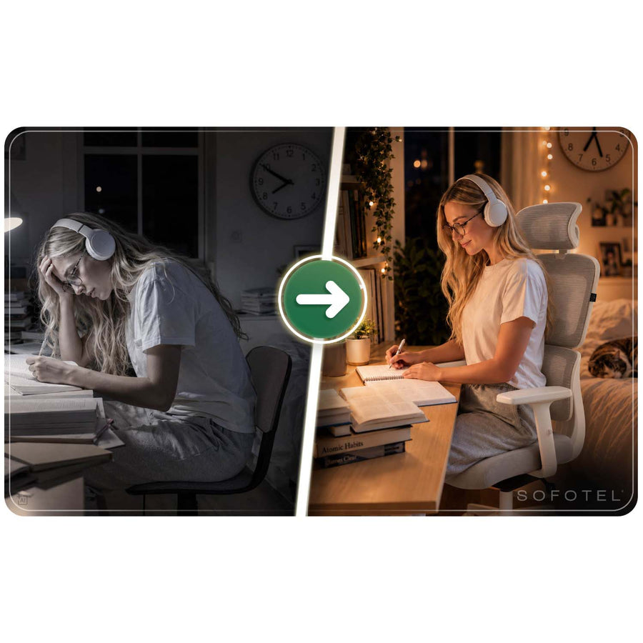 Ergonomisk kontorstol med mesh-ryglæn, vippefunktion og justerbare armlæn, op til 120 kg – grå