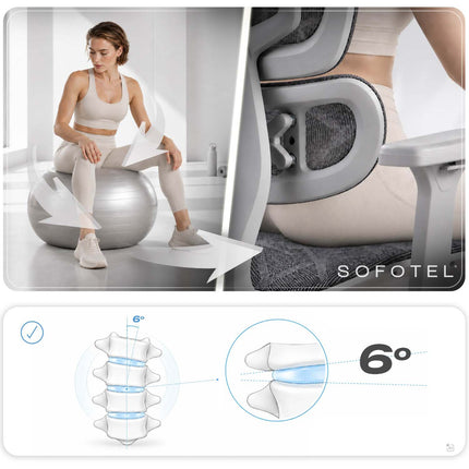 Ergonomisk kontorstol med mesh, 3D-nakkestøtte, udtrækkelig fodstøtte og 4D-armlæn – op til 120 kg