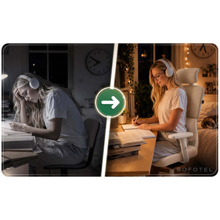 Ergonomisk kontorstol med mesh-ryglæn, vippefunktion og justerbare armlæn, op til 120 kg – beige