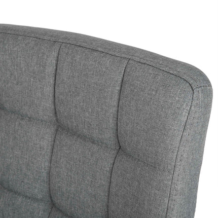 Kontorstol i grå stof med ergonomisk design og justerbar højde - perfekt til hjemmekontoret og mødelokalet