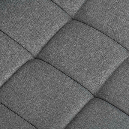 Kontorstol i grå stof med ergonomisk design og justerbar højde - perfekt til hjemmekontoret og mødelokalet