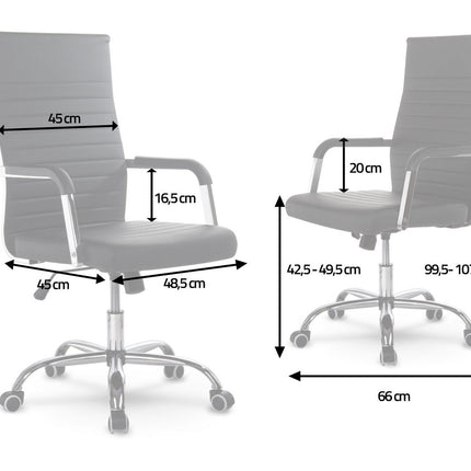 Ergonomisk kontorstol med moderne design og komfortabelt sæde