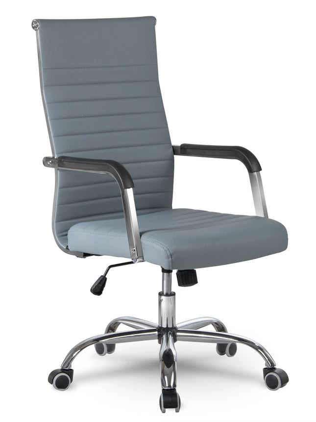 Moderne ergonomisk kontorstol med drejefunktion og stilfuldt design til hjemmekontoret