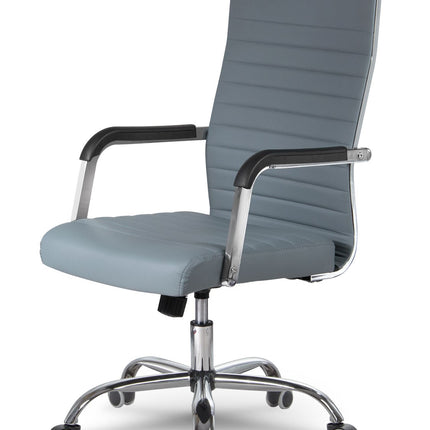Moderne ergonomisk kontorstol med drejefunktion og stilfuldt design til hjemmekontoret