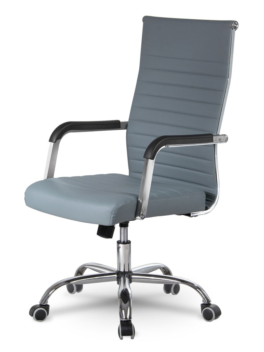 Moderne ergonomisk kontorstol med drejefunktion og stilfuldt design til hjemmekontoret