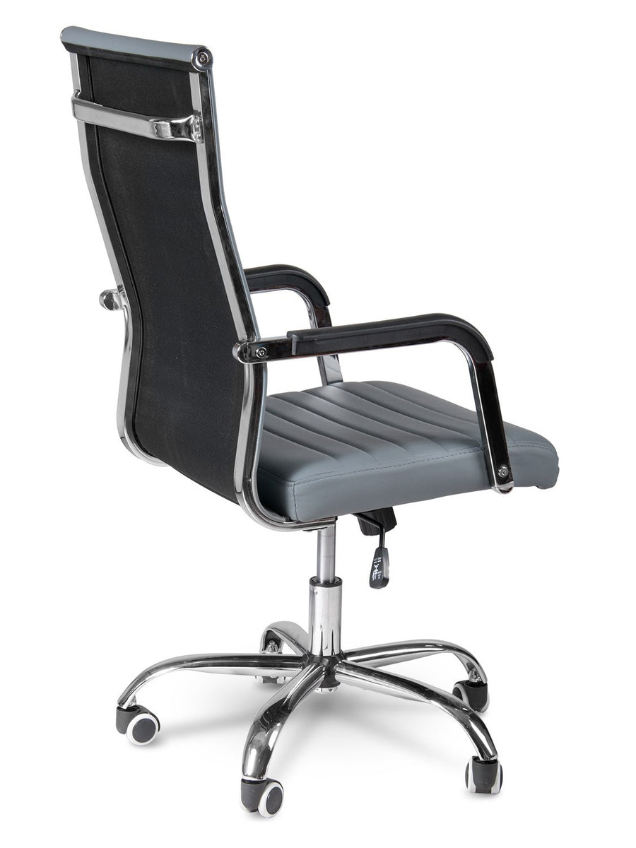 Moderne ergonomisk kontorstol med drejefunktion og stilfuldt design til hjemmekontoret