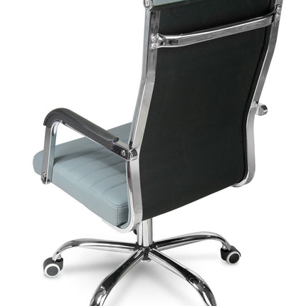 Moderne ergonomisk kontorstol med drejefunktion og stilfuldt design til hjemmekontoret