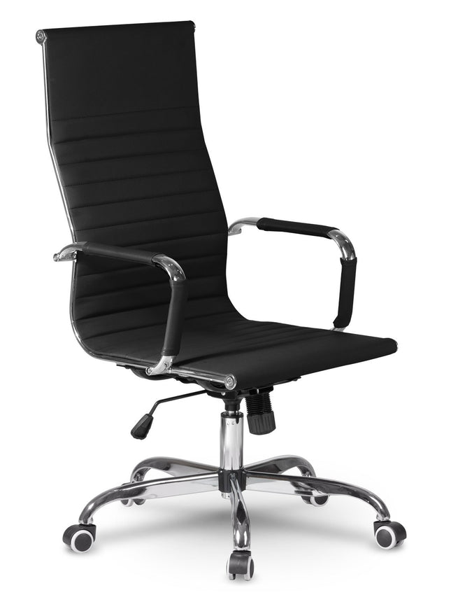 Designer kontorstol med ergonomisk støtte og moderne design - perfekt til hjemmekontoret