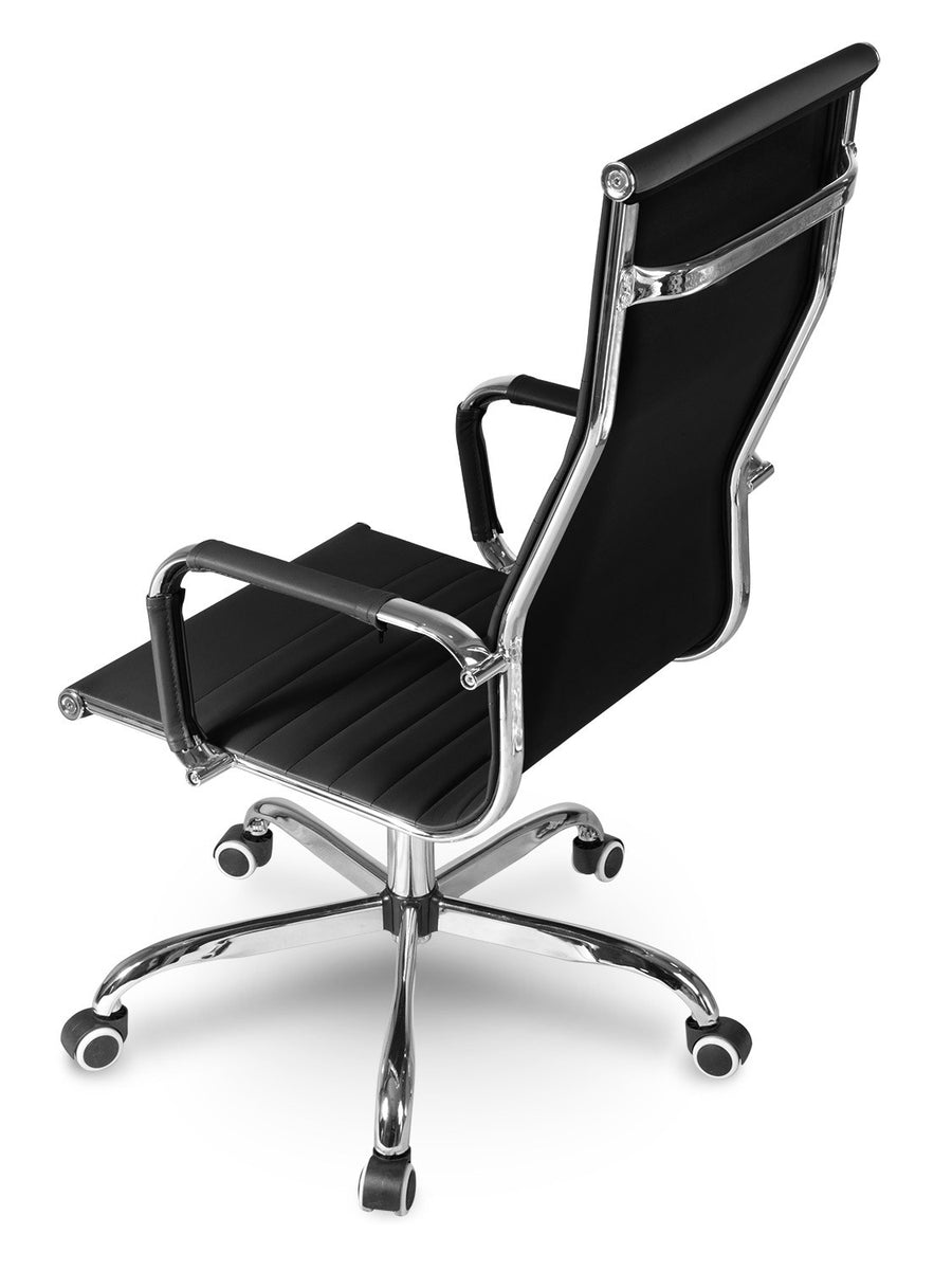 Designer kontorstol med ergonomisk støtte og moderne design - perfekt til hjemmekontoret