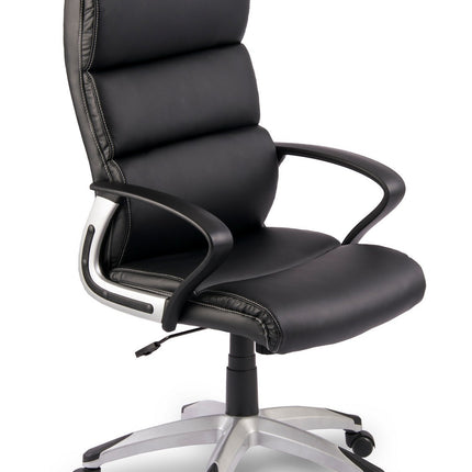 Komfortabel og stilfuld drejestol i øko-læder til kontoret med ergonomisk design og justerbare funktioner