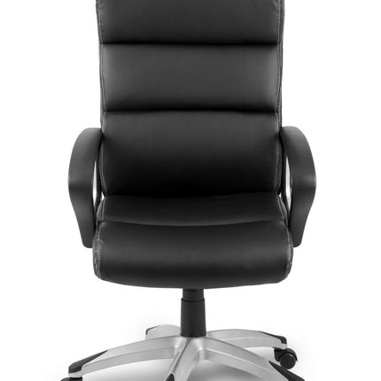 Komfortabel og stilfuld drejestol i øko-læder til kontoret med ergonomisk design og justerbare funktioner