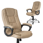 Lænestol med dobbelt svamp og ergonomisk design til hjemmekontoret - Beige