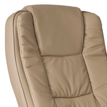 Lænestol med dobbelt svamp og ergonomisk design til hjemmekontoret - Beige