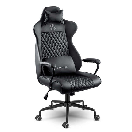 Elegant og ergonomisk kontorstol med justerbar højde og gyngefunktion