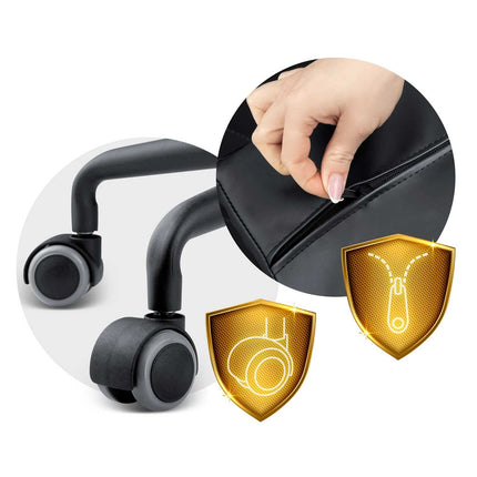Elegant og ergonomisk kontorstol med justerbar højde og gyngefunktion