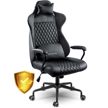 Elegant og ergonomisk kontorstol med justerbar højde og gyngefunktion