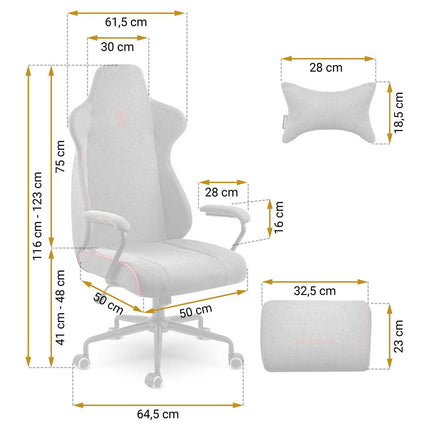 Ergonomisk kontorstol med justerbar højde og gyngefunktion - perfekt til hjemmekontoret