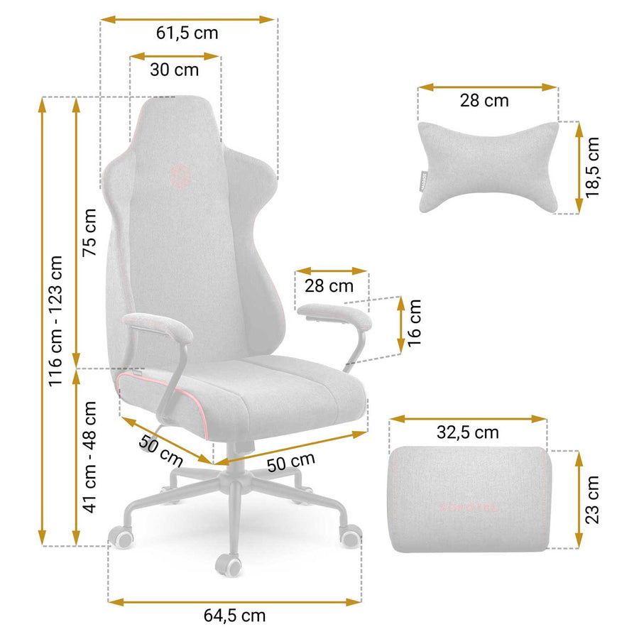 Ergonomisk kontorstol med justerbar højde og gyngefunktion - perfekt til hjemmekontoret