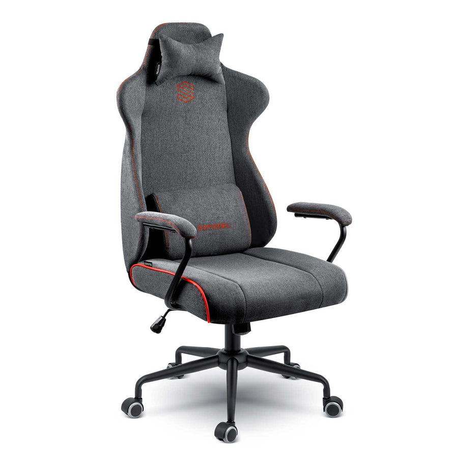 Ergonomisk kontorstol med justerbar højde og gyngefunktion - perfekt til hjemmekontoret