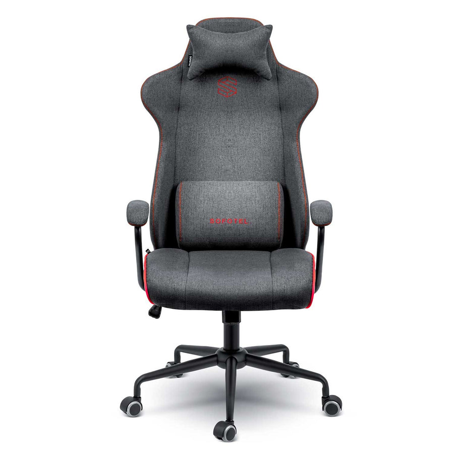Ergonomisk kontorstol med justerbar højde og gyngefunktion - perfekt til hjemmekontoret