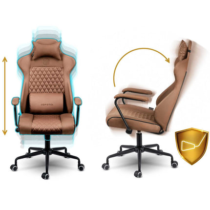 Elegant kontorstol med justerbar højde og ergonomisk design til hjemmekontoret