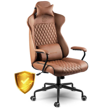 Elegant kontorstol med justerbar højde og ergonomisk design til hjemmekontoret