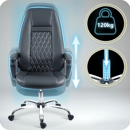 Kontorstol i økologisk læder med justerbar højde og ergonomisk design til maksimal komfort