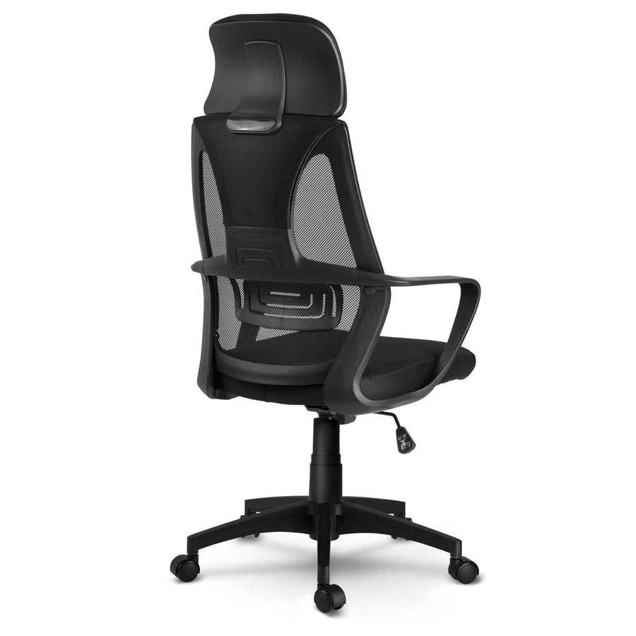 Kontorstol med justerbar højde og nakkestøtte - moderne design og komfortabel mikronet-polstring