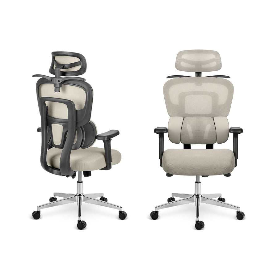 Ergonomisk kontorstol med justerbare funktioner og moderne design - perfekt til hjemmekontoret