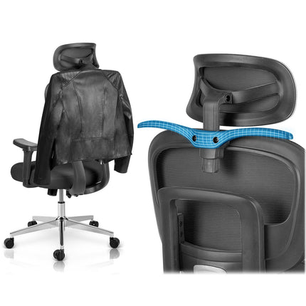 Ergonomisk kontorstol med justerbare funktioner og moderne design - perfekt til hjemmekontoret