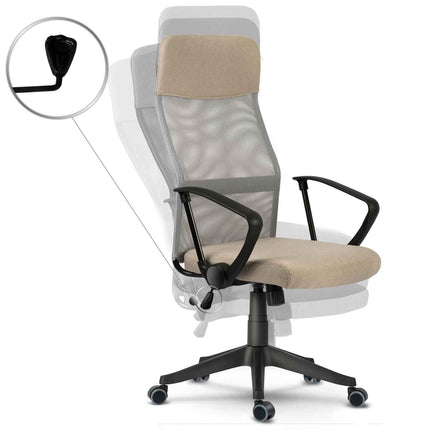 Kontorstol med justerbar højde og ergonomisk design til hjemmekontoret