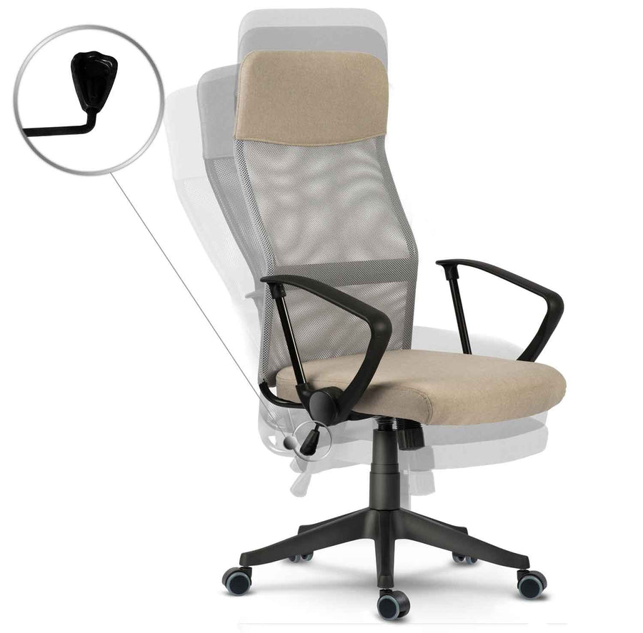 Kontorstol med justerbar højde og ergonomisk design til hjemmekontoret
