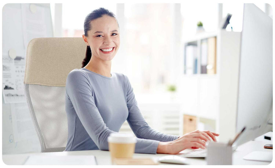 Kontorstol med justerbar højde og ergonomisk design til hjemmekontoret