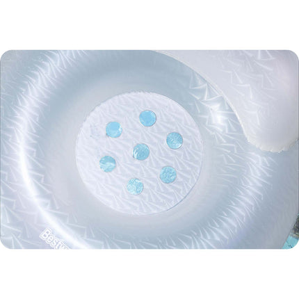 Oppustelig badestol med ryglæn og nakkestøtte, diameter 107 cm – Bestway Moon Dust