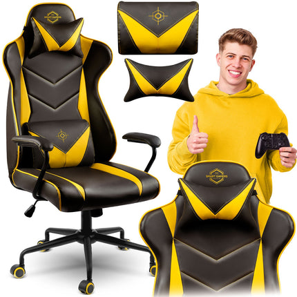 Ergonomisk Gamingstol med Justerbar Højde og Gyngefunktion