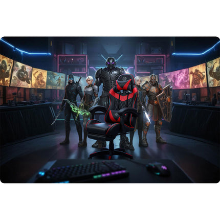 Gaming stol med ergonomisk design og justerbar komfort til lange timer foran computeren