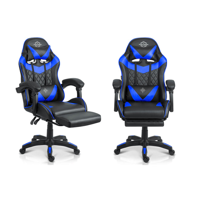 Ergonomisk Gaming Stol med Justerbar Højde og Komfortabel Lændestøtte - Perfekt til Langvarig Brug